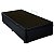 Base Cama Box Baú Solteiro Corino Preto 43x88x188 - Imagem 2