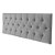 Cabeceira Sonho Paris King 1,95m Painel Em Suede Cinza - Imagem 1