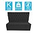Kit Baú Recamier + Cabeceira Sonho King Suede Preto - Imagem 3