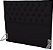 Cabeceira Sonho Paris King 1,95m Em Suede Preto - Imagem 1