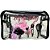 Necessaire Transparente Estampada com 2 Zíper QBM137 - Imagem 1