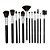 Kit com 12 Pincéis para Maquiagem Macrilan KP9-1A - Imagem 2