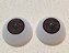OLHOS - PAR DE OLHOS DE ACRILICO 22MM CASTANHO 676 - TUDO PARA REBORN - Imagem 3