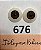 OLHOS - PAR DE OLHOS DE ACRILICO 22MM CASTANHO 676 - TUDO PARA REBORN - Imagem 2