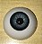 OLHOS EYECO - PAR DE OLHOS DE POLYGLASS EYECO 22mm AZUL A223 - MATERIAL REBORN - TUDO PARA REBORN - Imagem 1