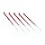 AGULHAS VERMELHAS - PACOTE DE AGULHAS 46 - 6 farpas (3 double barbs) GABEINADEI COM 5 UNIDADES- MATERIAL REBORN - TUDO PARA REBORN - Imagem 1