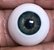 OLHOS EYECO - PAR DE OLHOS DE POLYGLASS EYECO 24mm -VERDE-WOODLAND GREEN - MATERIAL REBORN - TUDO PARA REBORN - Imagem 1