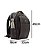 MOCHILA EXECUTIVA MAGERO P/NOTEBOOK - M-115 - CAFÉ - Imagem 8