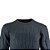 Suéter Delkor Tricot Preto Texturizado Masculino Plus Size - Imagem 2