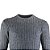 Suéter Delkor Tricot Canelado Masculino Plus Size - Imagem 3