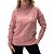 Blusa Facinelli Tricot Rosa Texturizado Gola Alta Feminino - Imagem 1