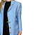 Blazer Sly Wear Alfaiataria Azul Claro Feminino - Imagem 4