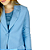 Blazer Sly Wear Alfaiataria Curto Azul Claro Feminino - Imagem 2