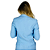 Blazer Sly Wear Alfaiataria Curto Azul Claro Feminino - Imagem 3