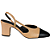 Scarpin Santa Lolla Slingback Couro Salto Bloco Baixo Feminino - Imagem 1