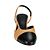 Scarpin Santa Lolla Slingback Couro Salto Bloco Baixo Feminino - Imagem 3