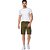 Bermuda Broken Rules Cargo Sarja Verde Militar Masculina - Imagem 2
