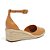 Sandália Santa Lolla Espadrille Couro Confort Marrom Feminina - Imagem 3