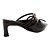 Mule Santa Lolla Verniz Glossy Salto Baixo Fino Preto Feminino - Imagem 3