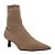 Bota Santa Lolla Knit Bico Fino Cano Curto Marrom Feminino - Imagem 2