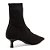 Bota Santa Lolla Knit Bico Fino Cano Curto Preto Feminino - Imagem 3