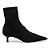 Bota Santa Lolla Knit Bico Fino Cano Curto Preto Feminino - Imagem 1