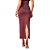 Saia Doce Trama Midi Malha Bodycon Ajustada Feminina - Imagem 4