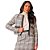 Casaco Doce Trama Cropped Em Tweed Com Bolsos Feminino - Imagem 1