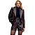 Blazer Cropped Feminino Charry Estampa Píton - Imagem 1