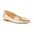 Sapatilha Santa Lolla Metalizada Ecowear Bico Fino Dourada Feminino - Imagem 2