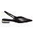 Sapatilha Santa Lolla Slingback Couro Nobre Bico Fino Preto - Imagem 1