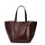 Bolsa Santa Lolla Shopper Croco Alça Ombro Marrom Dark - Imagem 6