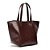 Bolsa Santa Lolla Shopper Croco Alça Ombro Marrom Dark - Imagem 3