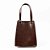 Bolsa Santa Lolla Shopper Croco Alça Ombro Marrom Dark - Imagem 1