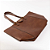Bolsa Santa Lolla Grande Material Rustico Alça Ombro Marrom - Imagem 9