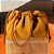 Bolsa Santa Lolla Camurça Alça Ombro Amarelo Mostarda - Imagem 1
