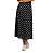 Saia Susan Midi Em Viscose Poá Feminina - Imagem 1