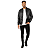 Jaqueta Janamor P.U. Casual Com Zíper Preta Masculina - Imagem 4