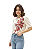 T-Shirt Floral Manga Curta Feminina - Imagem 5