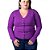 Cardigan City Lady Modal Gola V Plus Size Feminino - 658124 - Imagem 5