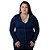 Cardigan City Lady Modal Gola V Plus Size Feminino - 658124 - Imagem 11