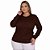 Suéter City Lady Básico Gola Redonda Feminino Plus Size - 658135 - Imagem 1