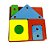 Casa Geometrica de Montar Brinquedo de Madeira Educativo - Imagem 3