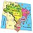 Quebra-Cabeça Mapa – Regiões | Brinquedo Educativo de Geografia Infantil - Imagem 1