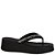 Tamanco Flatform de dedo com strass Preta - Imagem 1