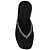 Tamanco Flatform de dedo com strass Preta - Imagem 3
