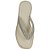 Tamanco Flatform de dedo com strass Bege - Imagem 3