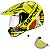 Capacete Bieffe 3-Sport Drax Amarelo Limão + Viseira Camaleão Dourada - Imagem 1