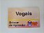 vogais a e i o u em pvc - Imagem 1