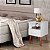 Mesa De Cabeceira Retrô Com Gaveta Pés Palito Suporte Para Cama Luxo Pl - Imagem 2